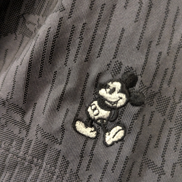 Nike Men Golf Dri-Fit Disney Mickey mouse camo polo short sleeve shirt gray XXL - Picture 10 of 14